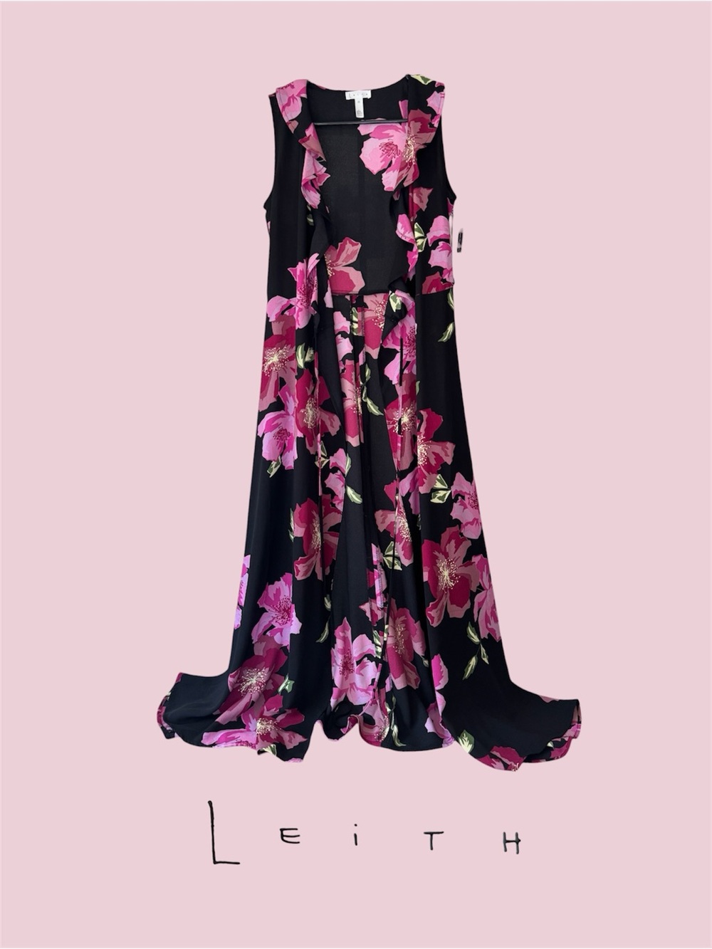 BNWT Leith Floral Maxi Wrap Dress/Duster Whimsigoth XS